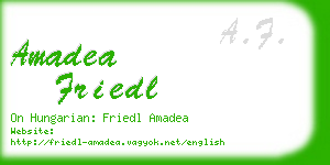 amadea friedl business card